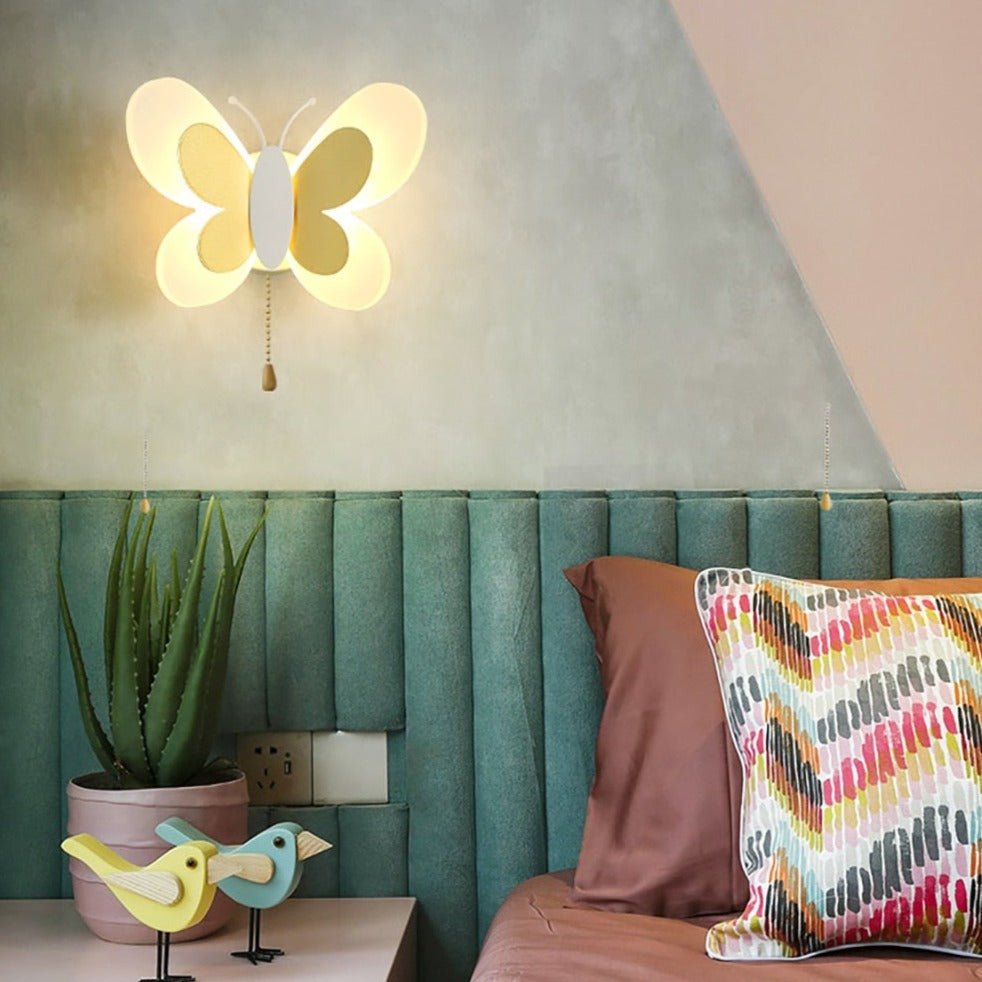 Schmetterlingsförmige Wandleuchte für Kinder | ButterflyGlow