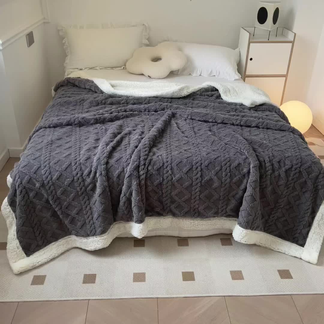Garduru Fleece-Decke – Dicke Sofadecke für jede Jahreszeit