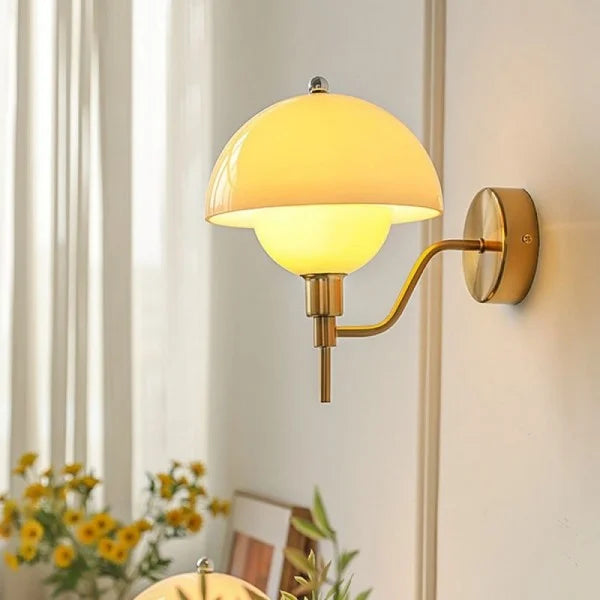Wandleuchte Design Champignon Creme – Natürliche Eleganz und Gemütliche Atmosphäre