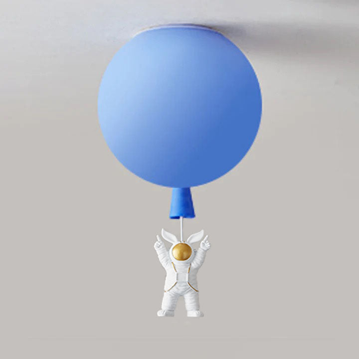 Garduru Moderne Mond & Astronaut LED Deckenleuchte – Verspielt Weltraum-Themenlampe
