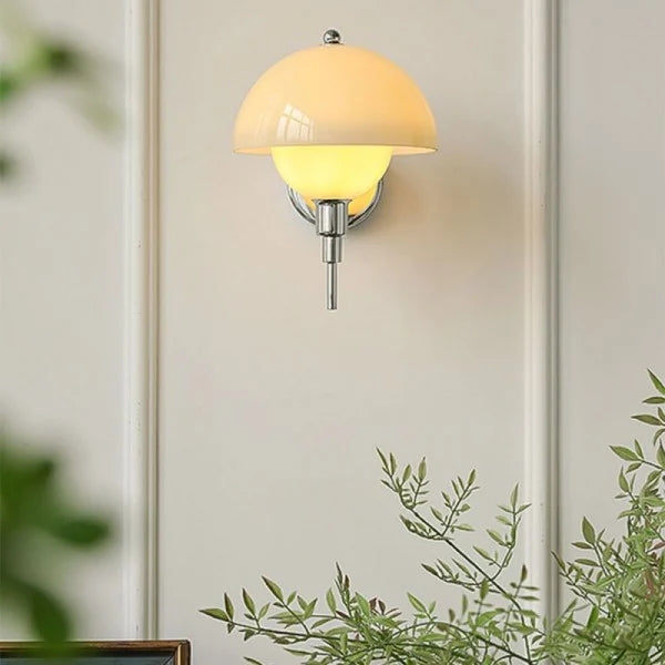 Wandleuchte Design Champignon Creme – Natürliche Eleganz und Gemütliche Atmosphäre