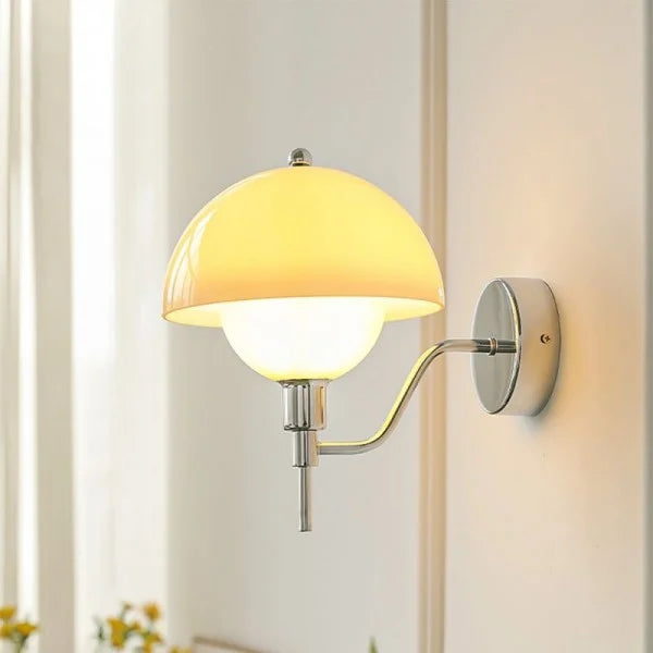 Wandleuchte Design Champignon Creme – Natürliche Eleganz und Gemütliche Atmosphäre