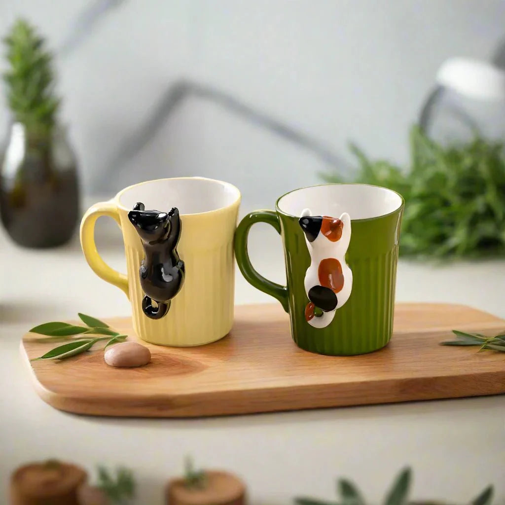 Cartoon Keramische Katzen Tasse