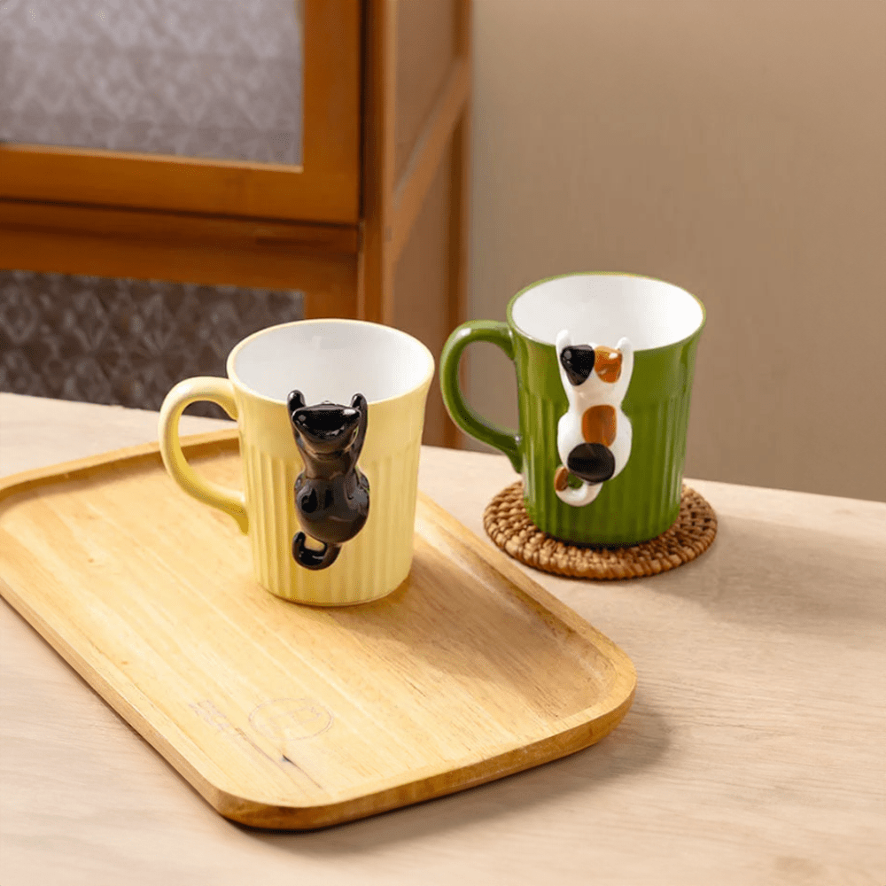 Cartoon Keramische Katzen Tasse