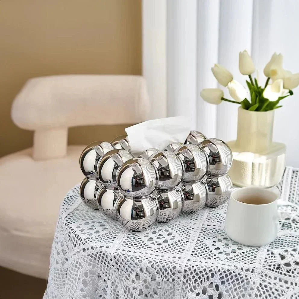 BubbleChic – Keramische Taschentuchbox mit einzigartigem Design