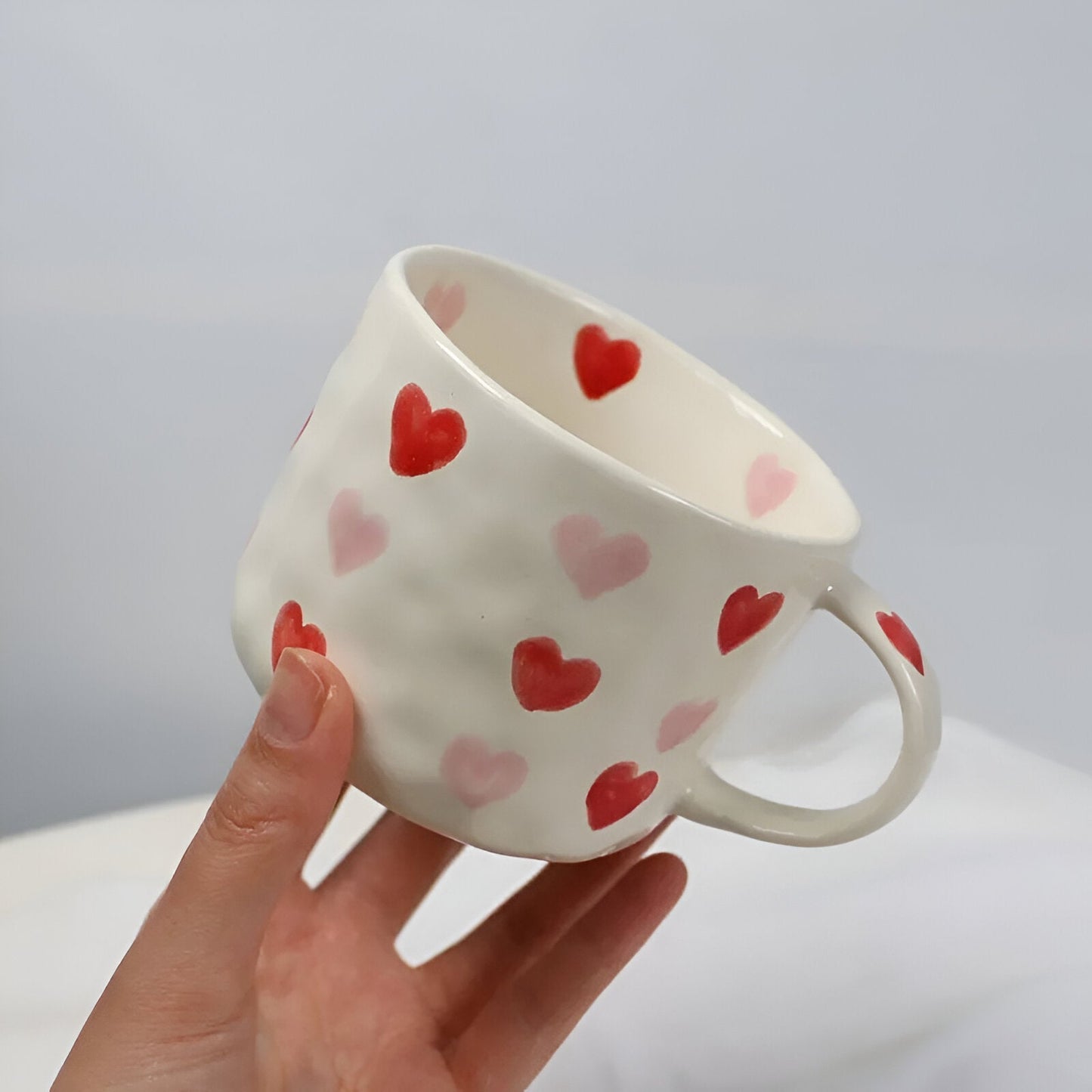 Keramik Liebe Herz Kaffeetasse