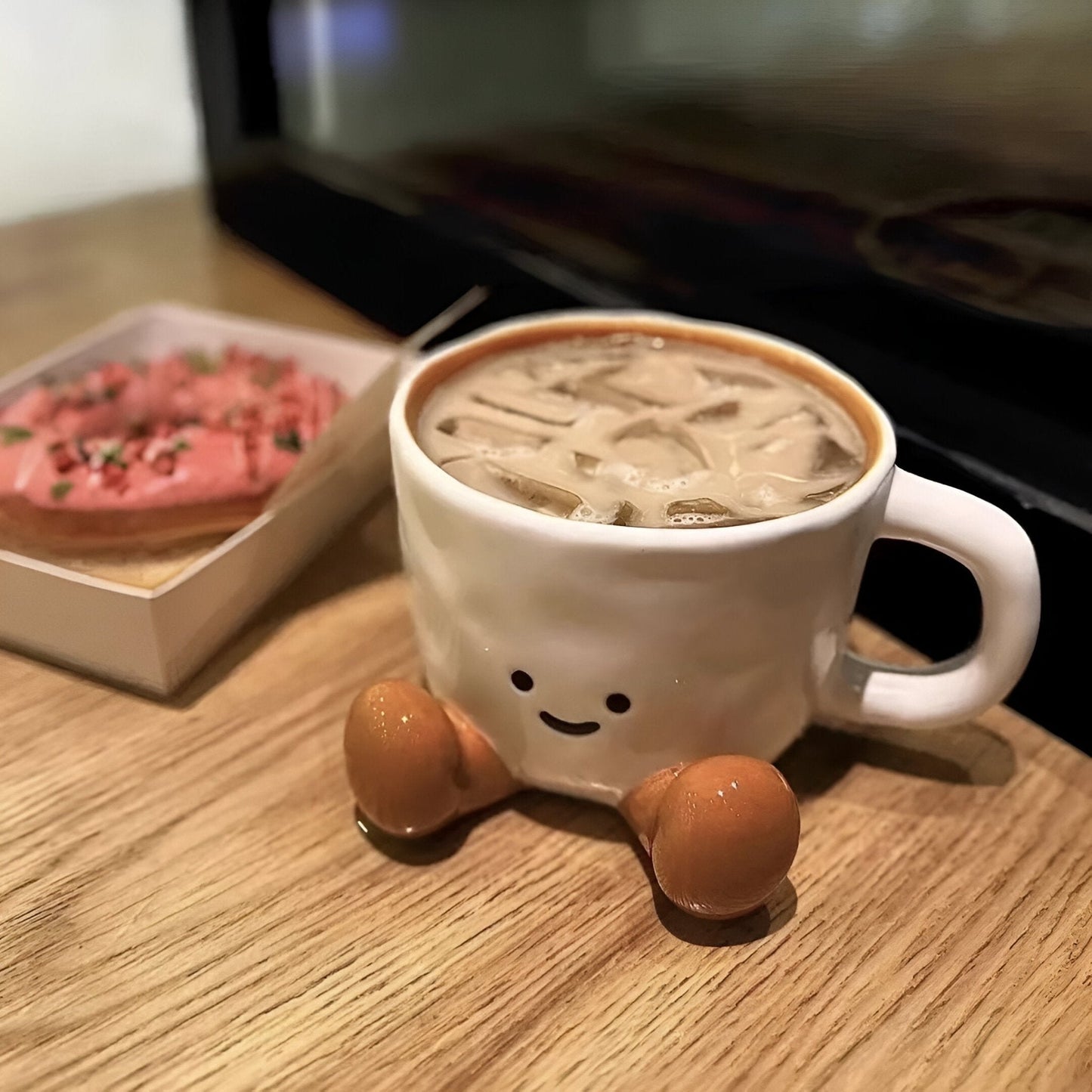 Keramische Smiley-Gesicht Kaffeetasse