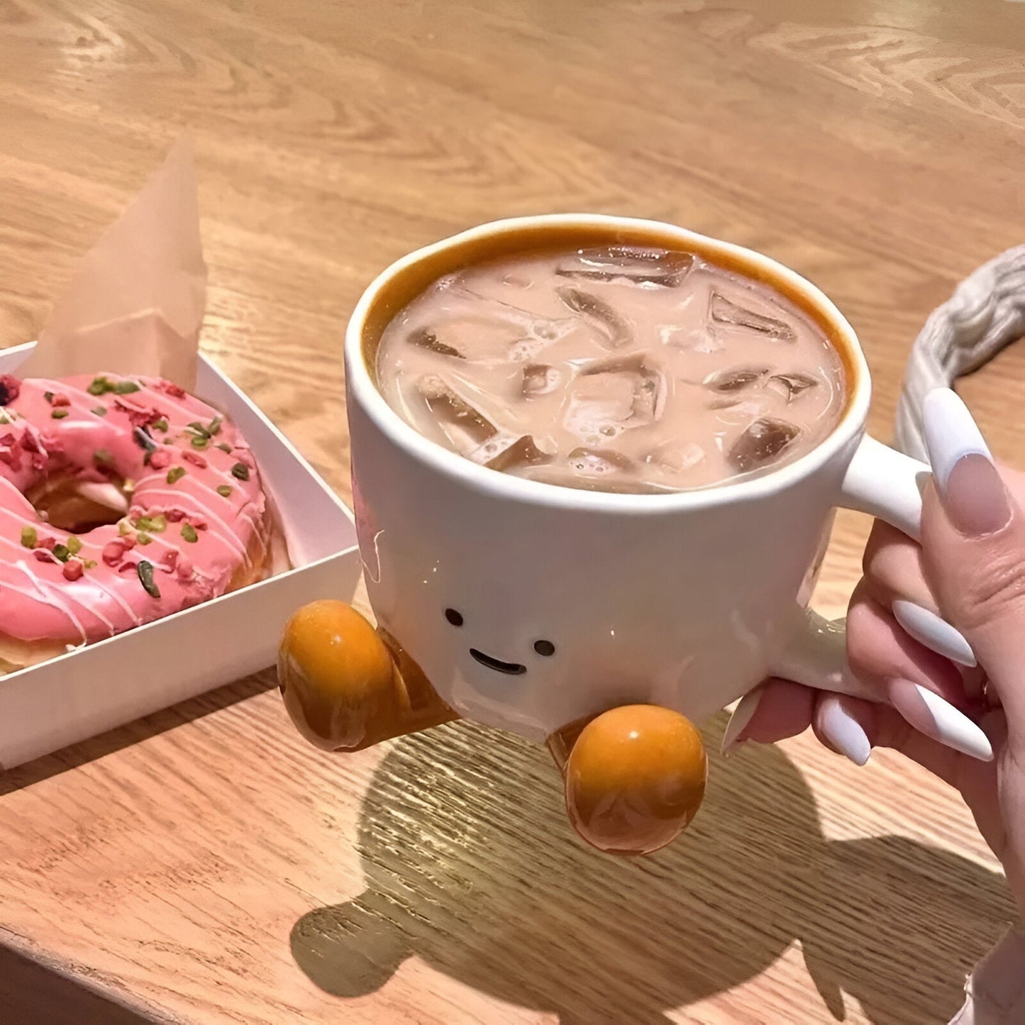 Keramische Smiley-Gesicht Kaffeetasse