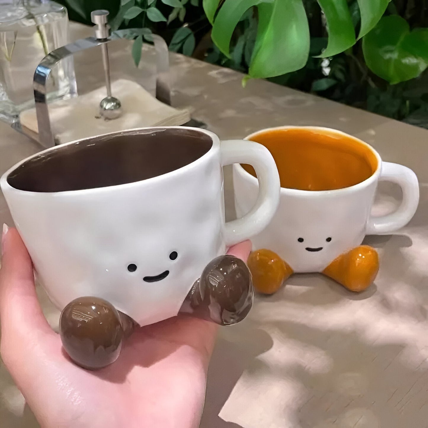 Keramische Smiley-Gesicht Kaffeetasse
