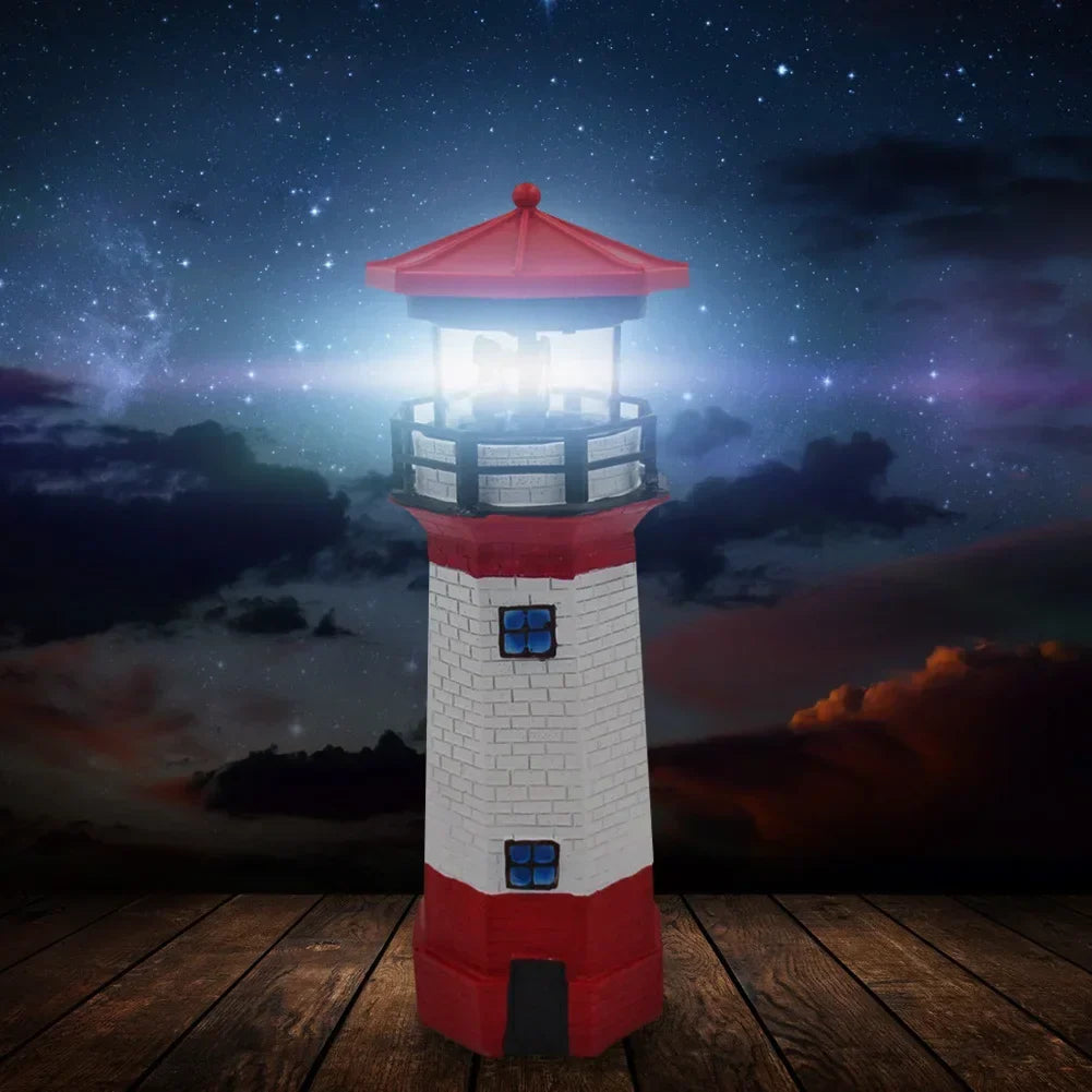 Garduru - Solarbetriebene Leuchtturm-Gartenlampe für stilvolle Außenbeleuchtung