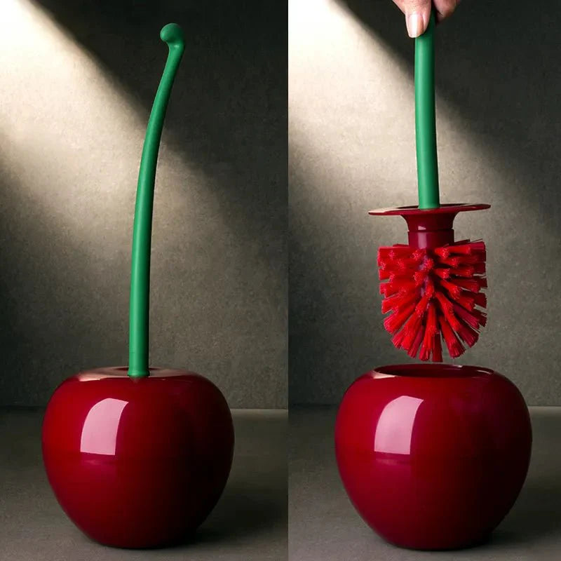 Kirsche + Apfel Toilettenbürste + Halter