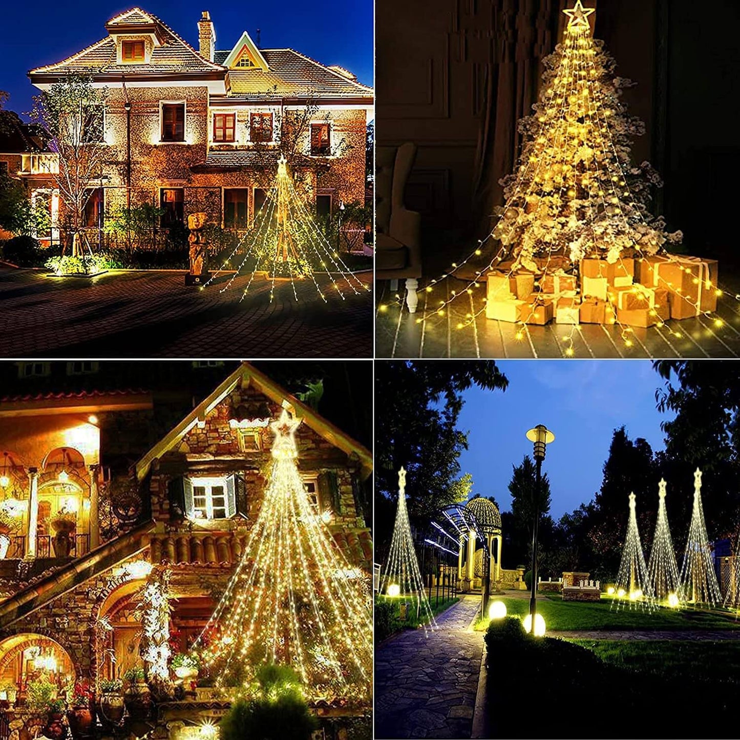 LED-Lichtshow für den Weihnachtsbaum im Freien