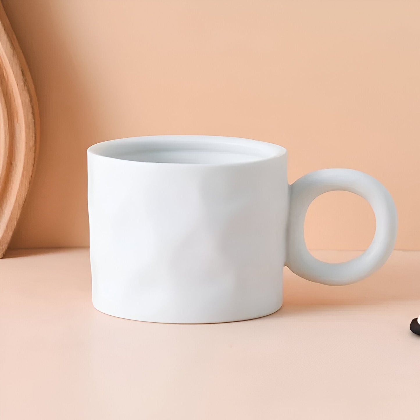 Chunky handgefertigter Keramikkaffee-Becher