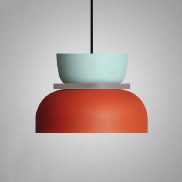 Suspension Nordic Macaron - Design Skandinavisch aus Aluminium und Acryl, Lampe E27, Ideal für Küche und Wohnzimmer