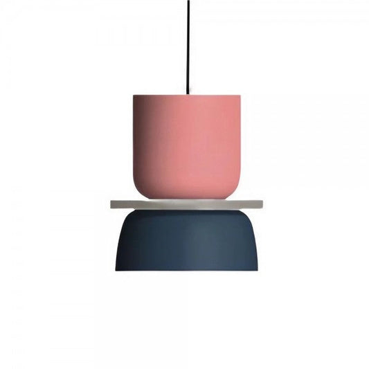 Suspension Nordic Macaron - Design Skandinavisch aus Aluminium und Acryl, Lampe E27, Ideal für Küche und Wohnzimmer