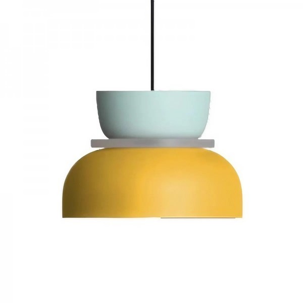 Suspension Nordic Macaron - Design Skandinavisch aus Aluminium und Acryl, Lampe E27, Ideal für Küche und Wohnzimmer