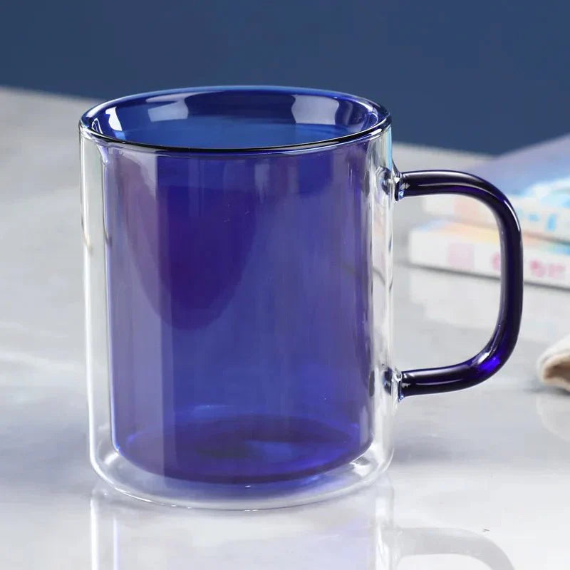 GlassÉlite – Luxus Doppelwandige Kaffeetasse mit stilvoller Isolierung für komfortables Genießen