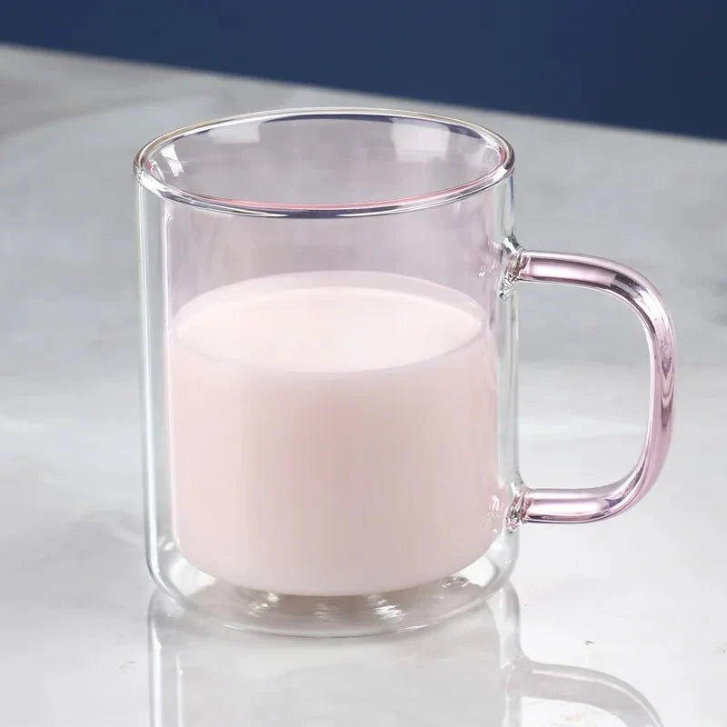 GlassÉlite – Luxus Doppelwandige Kaffeetasse mit stilvoller Isolierung für komfortables Genießen