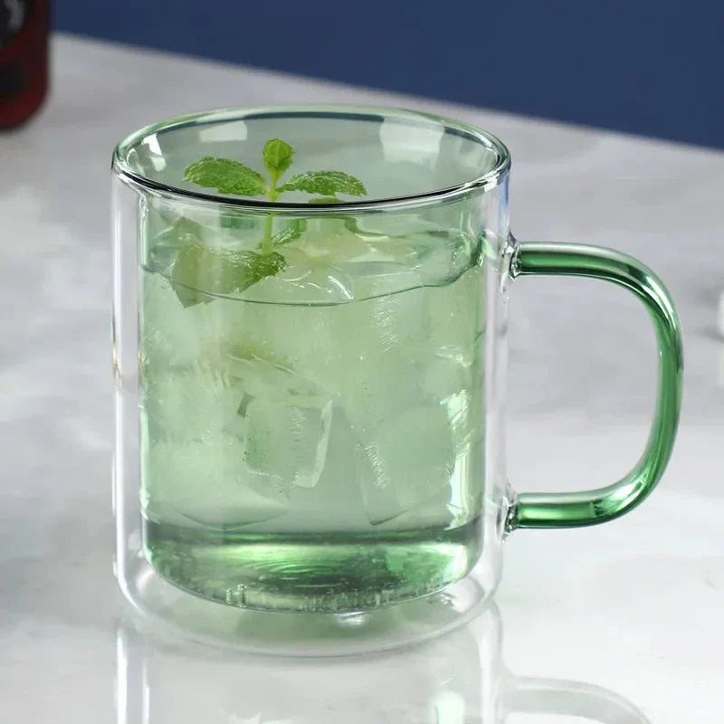 GlassÉlite – Luxus Doppelwandige Kaffeetasse mit stilvoller Isolierung für komfortables Genießen