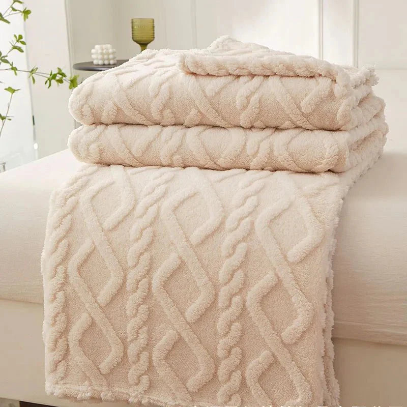 Garduru - Weiche Reise-Decke aus Fleece-Material