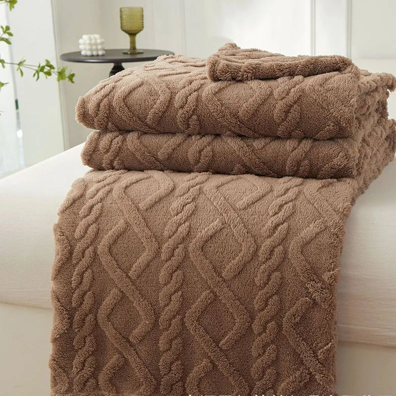 Garduru - Weiche Reise-Decke aus Fleece-Material
