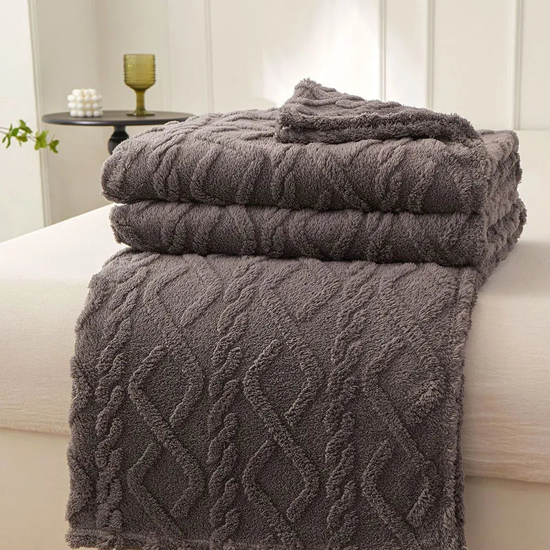 Garduru - Weiche Reise-Decke aus Fleece-Material