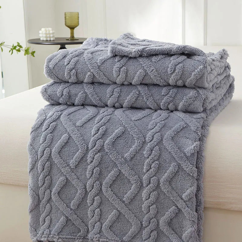 Garduru - Weiche Reise-Decke aus Fleece-Material