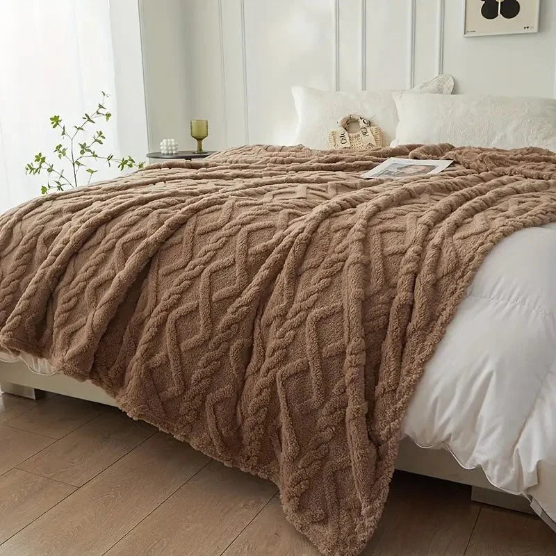 Garduru - Weiche Reise-Decke aus Fleece-Material