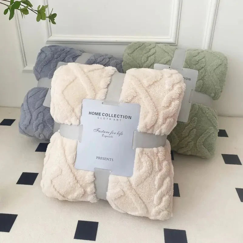 Garduru - Weiche Reise-Decke aus Fleece-Material