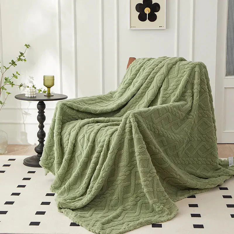 Garduru - Weiche Reise-Decke aus Fleece-Material