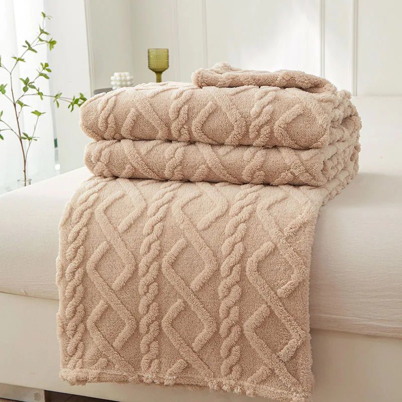 Garduru - Weiche Reise-Decke aus Fleece-Material