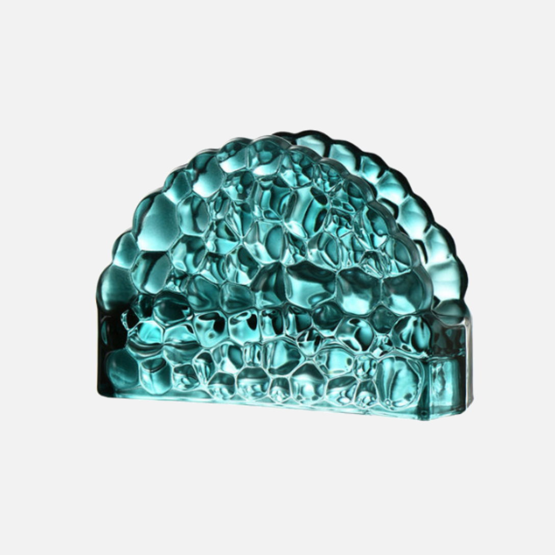Serviettenhalter aus Glas mit Kronjuwelen