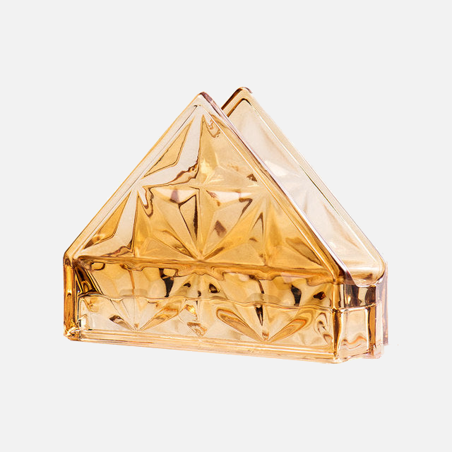 Serviettenhalter aus Glas mit Kronjuwelen