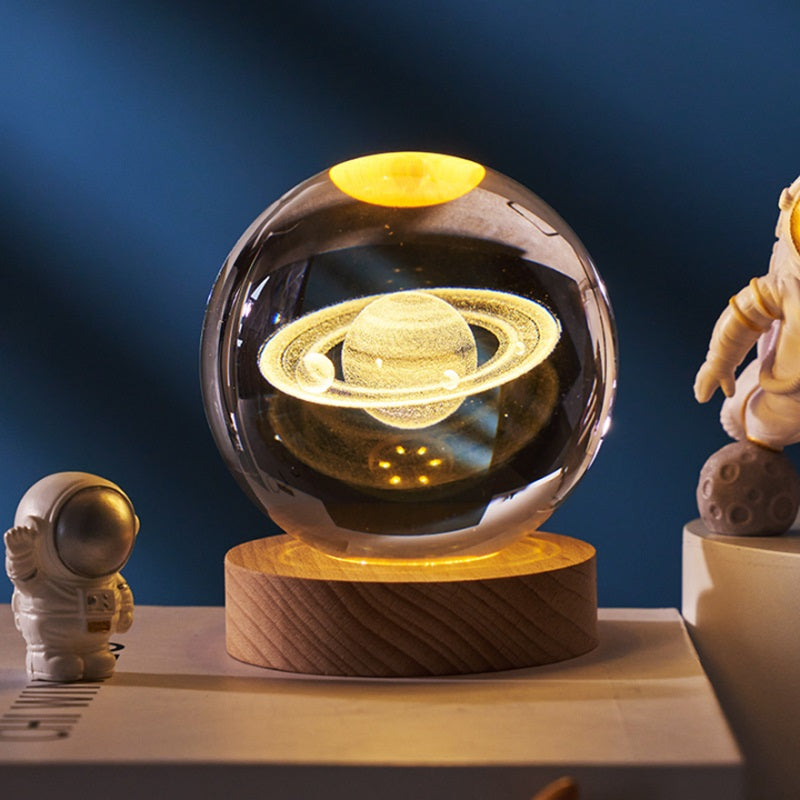 3D Kristallkugel Lampe