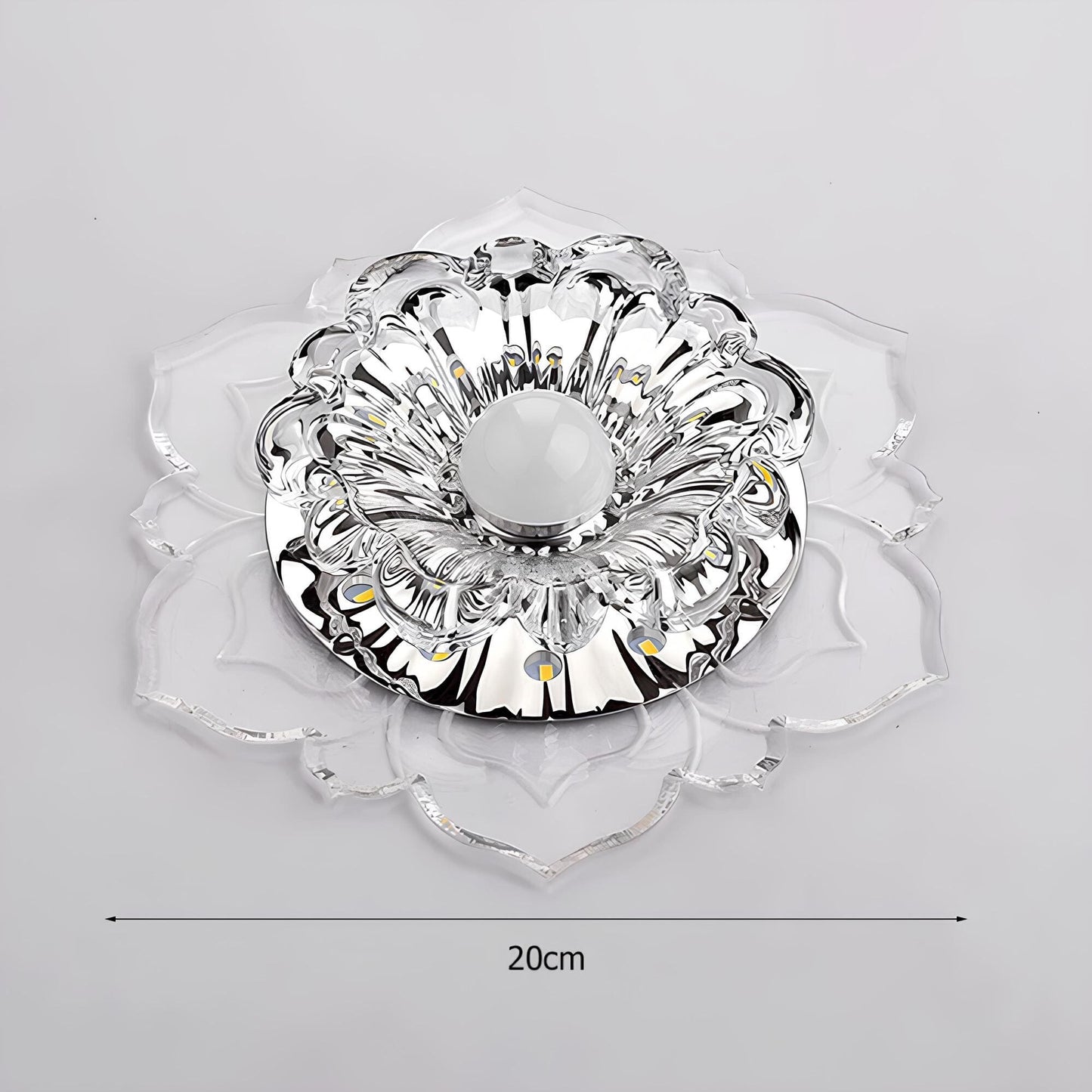 LED-Deckenleuchte - Elegantes Kristall-Design für Zuhause und Bürodeko