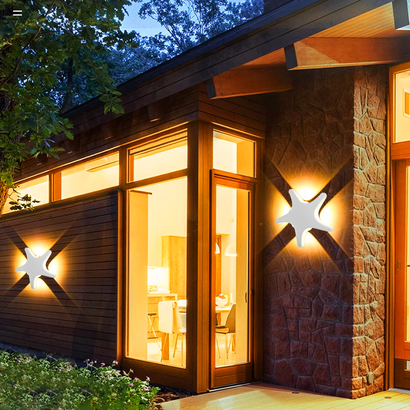 Garduru - Wasserfeste LED-Wandlampe für Modernes Außendesign