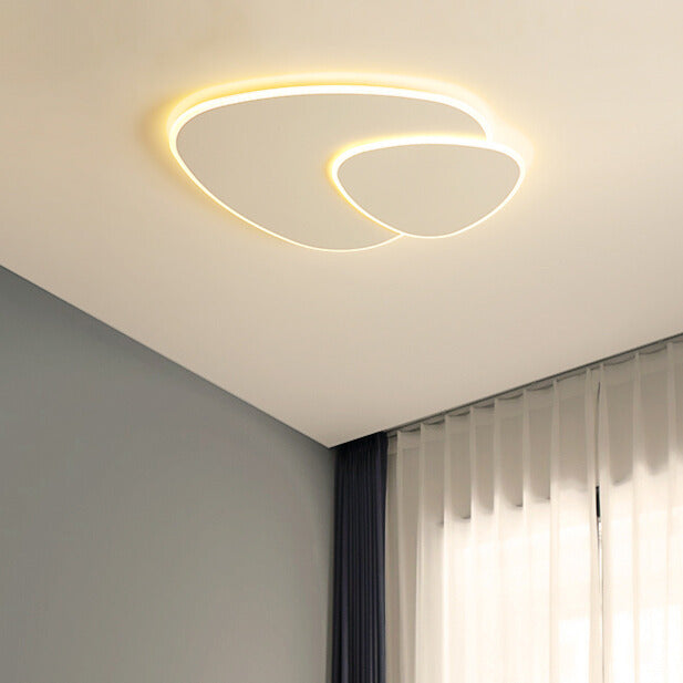 Garduru Minimalistische LED-Deckenleuchte – Elegantes weißes elliptisches Design