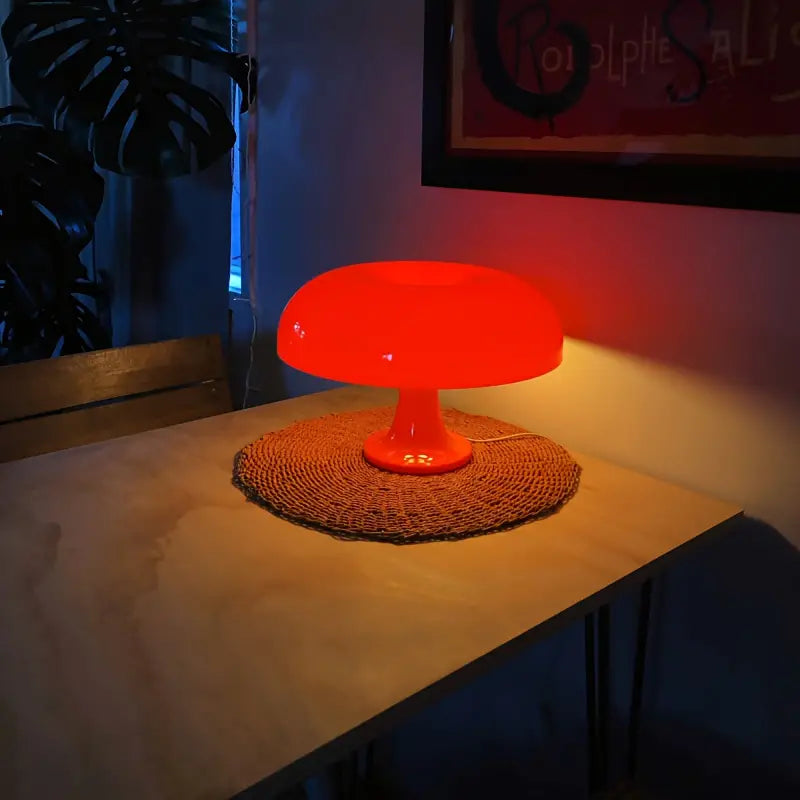Portable Luxuriöse Pilz-Fell Lampe mit Sensor | ShroomLux