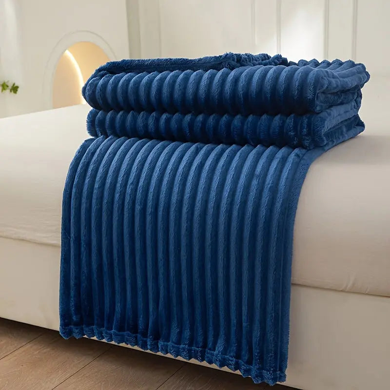 Garduru - Weiche Gerippte Kuscheldecke aus Flanell für stilvolles Wohnambiente