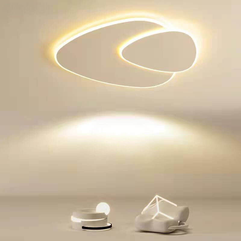 Garduru Minimalistische LED-Deckenleuchte – Elegantes weißes elliptisches Design