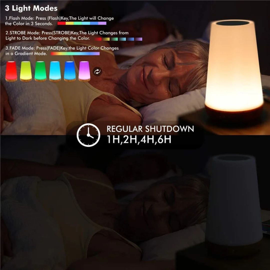 Angela Farbwechselnde Nachttischlampe
