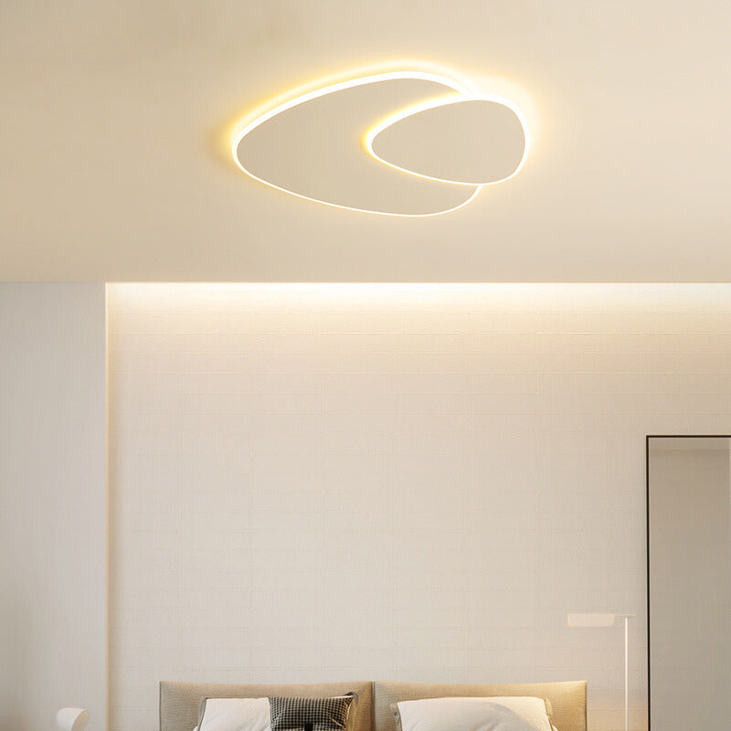 Garduru Minimalistische LED-Deckenleuchte – Elegantes weißes elliptisches Design