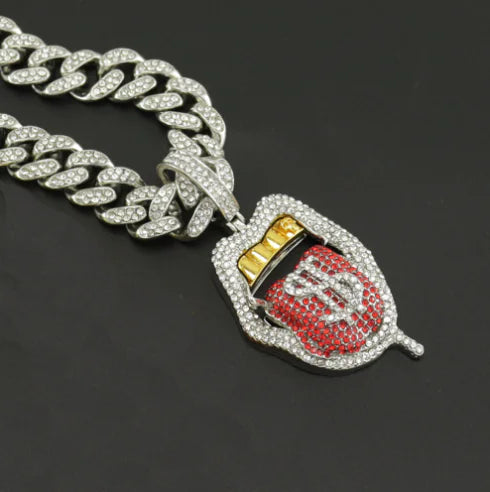 Money Up 12mm Cuban Link Halskette – Elegantes Design aus Edelstahl – Zeitlose Stil & Luxus