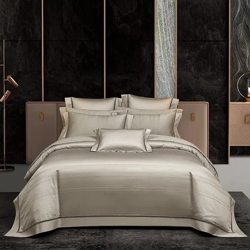 Elegance Champagne – Bettbezugset aus ägyptischer Baumwolle