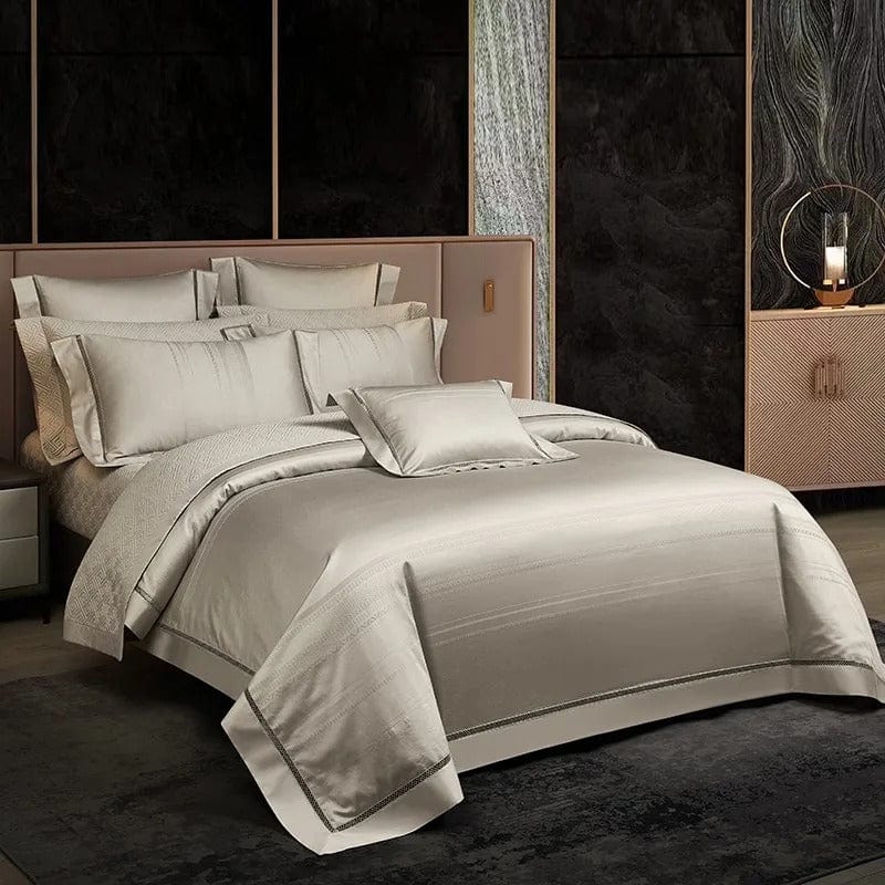 Elegance Champagne – Bettbezugset aus ägyptischer Baumwolle