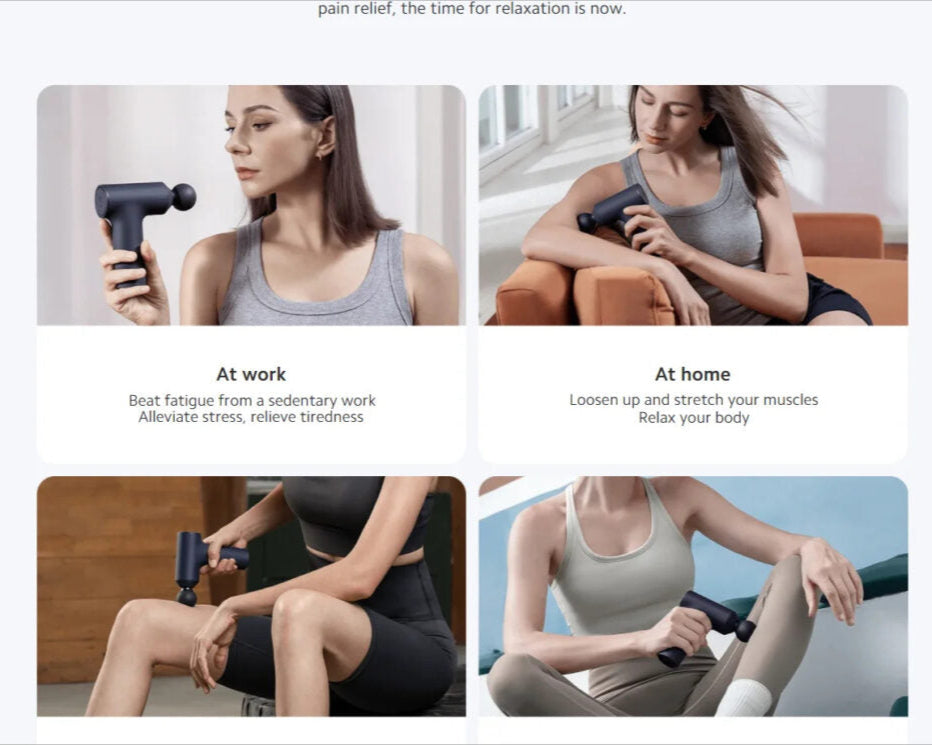 Xiaomi Mini Faszien Massagepistole – Tragbar 12kg Schub, Intelligente Zahnradgedächtnis, 2500rpm