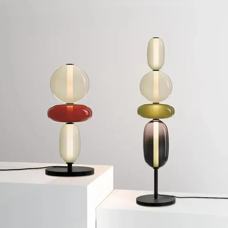 Bunte Glas-Stehlampe für Wohnzimmer, Büro oder Schlafzimmer Dekor