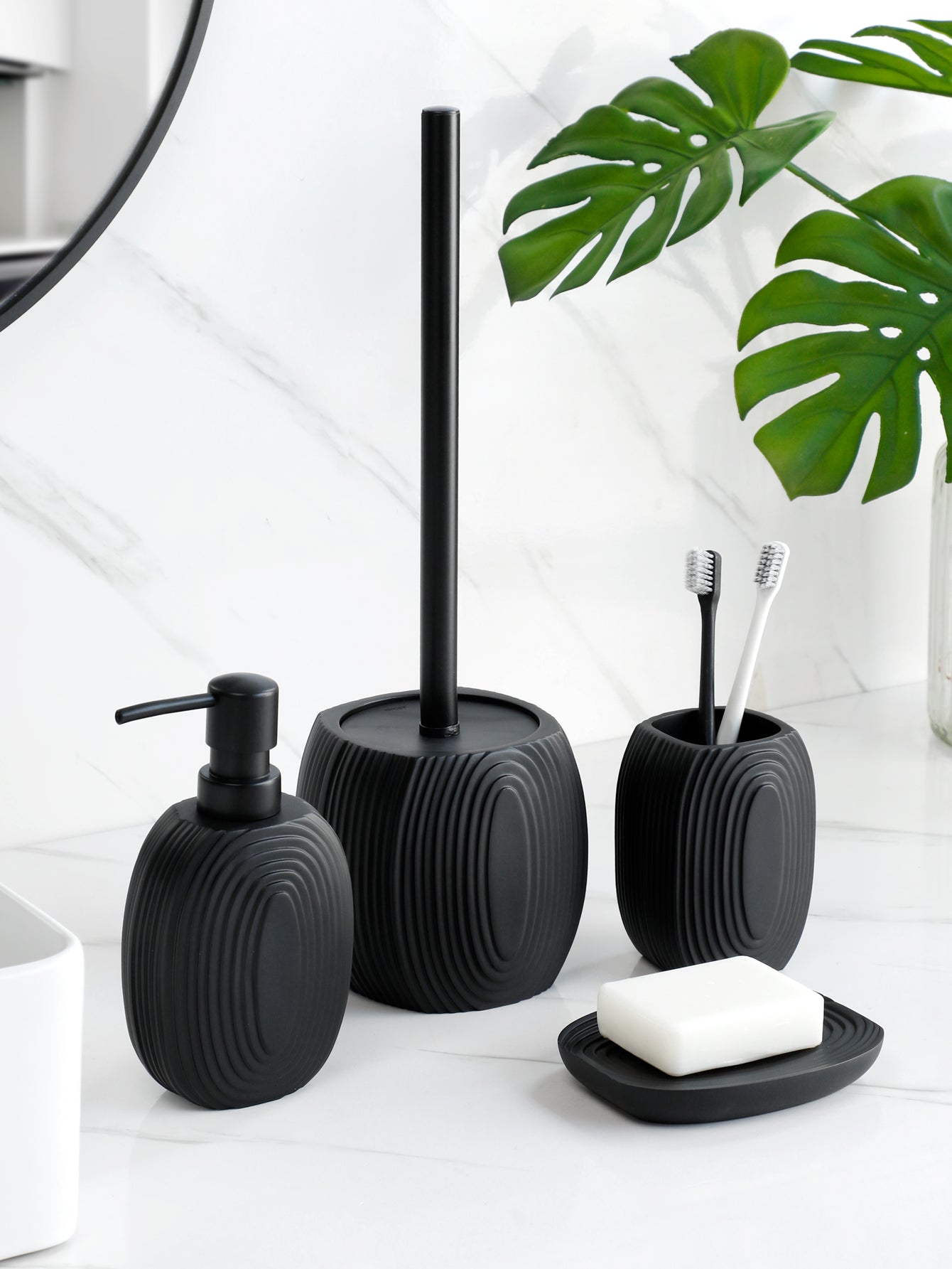 Garduru-teiliges Badezimmeraccessoires-Set – Seifenspender, Lotion und mehr