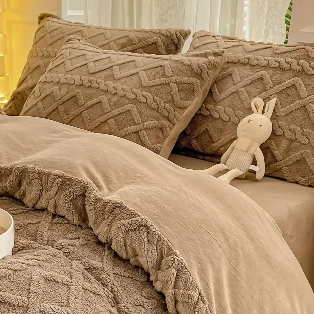 Royaleva Luxus Plüsch Kissenbezüge - Ultraweiches Set von 2