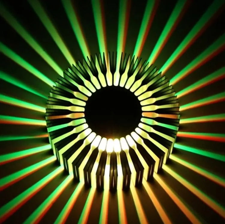 Sonnenstrahlen Schatten werfen dekorative Wandlampe